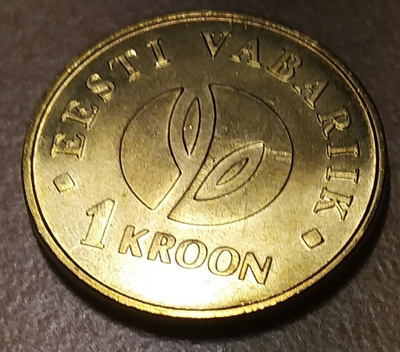 Eesti Viro 1 Kroon 2008 UNC