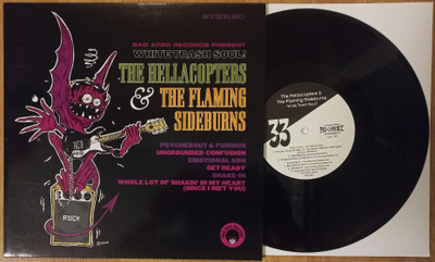 HELLACOPTERS & FLAMING SIDEBURNS: White Trash So 10" mini-LP