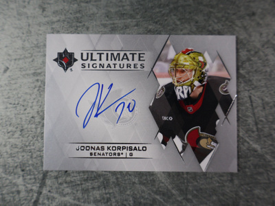 Joonas Korpisalo 2023-24 Ultimate Signatures