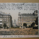 Helsinki, Esplanadia, Runebergin patsas, väripk, p. 1909 - pikkukuva 1