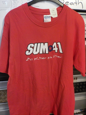 SUM 41 RARE T-PAITA VUODELTA 2001 KOKO L