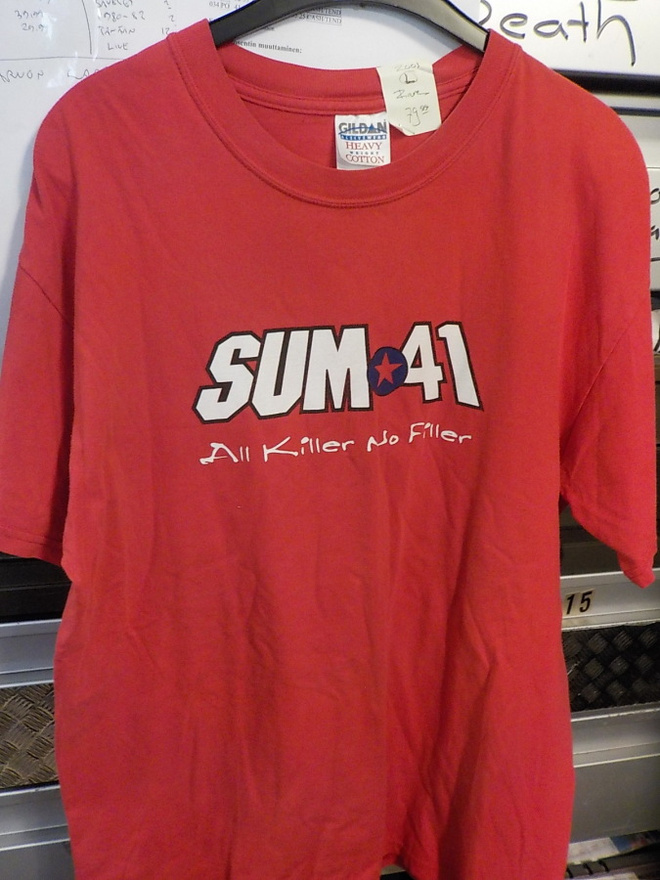 SUM 41 RARE T-PAITA VUODELTA 2001 KOKO L