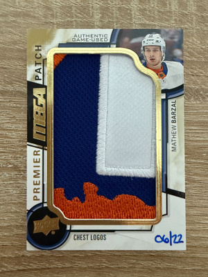 2018-19 Upper Deck Premier Mega Chest Logo Mathew Barzal /22
