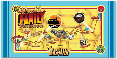 NATIONAL LAMPOON´S VACATION MAP TOWEL	(40 324)	pyyhe 30 x 60