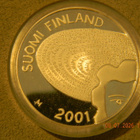 SUOMI 100 MK Aino Ackte 2001, proof - pikkukuva 2