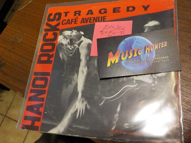 HANOI ROCKS - TRAGEDY 1ST PRESS FIN-81 EX+/EX 7'' SINGLE