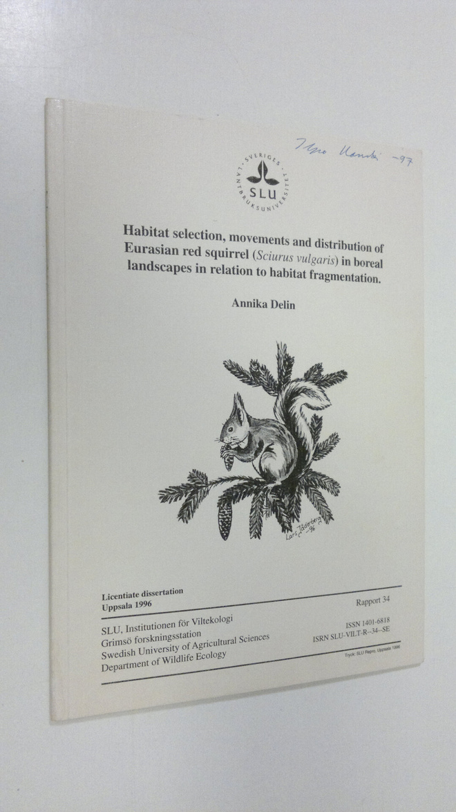Annika Delin : Habitat selection, movements and distribut...