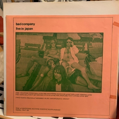 BAD COMPANY: Live In Japan