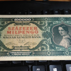 Hungary Unkari 100000 Pengö 1946 P127 aUNC - pikkukuva 1