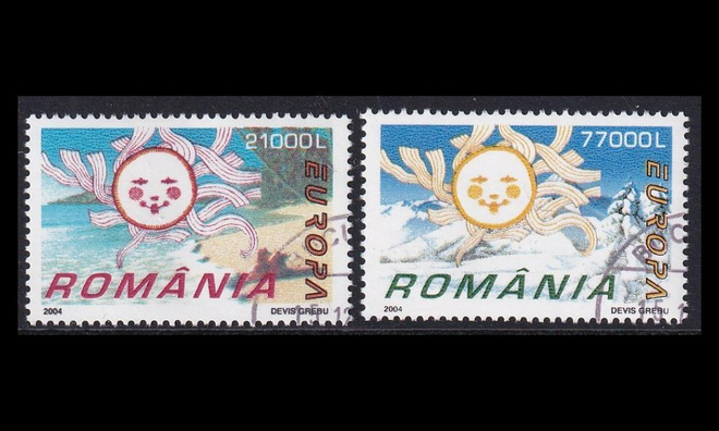 Romania 5822-3 o Europa loma (2004)