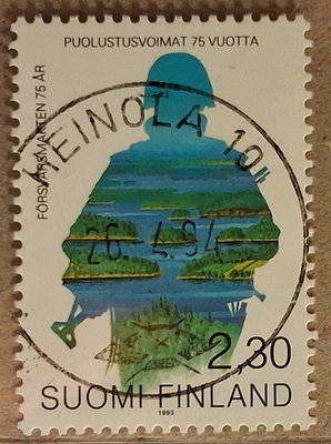 1993 2,30mk Puolustusv: Nappiloisto Heinola 26.4.94 (1070)