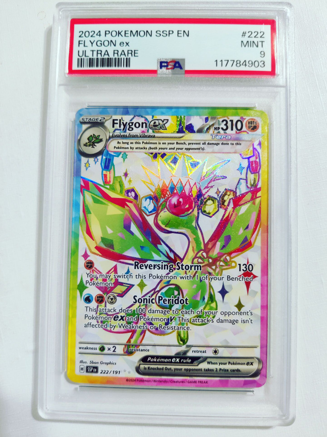 Flygon ex - Surging Sparks 222/191 Full Art Ultra Rare PSA 9