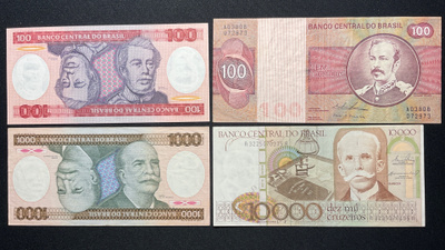 4 kpl Brazilian setelit 70 - 80 luku