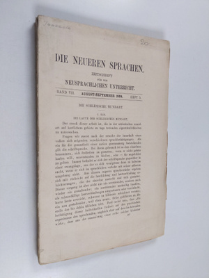 Wilhelm Vietor : Die Neueren Sprachen - zeitschrift fur d...