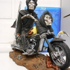 reaper on motobike 24cm (viikatemies moottoripyörällä) 26117 - pikkukuva 3