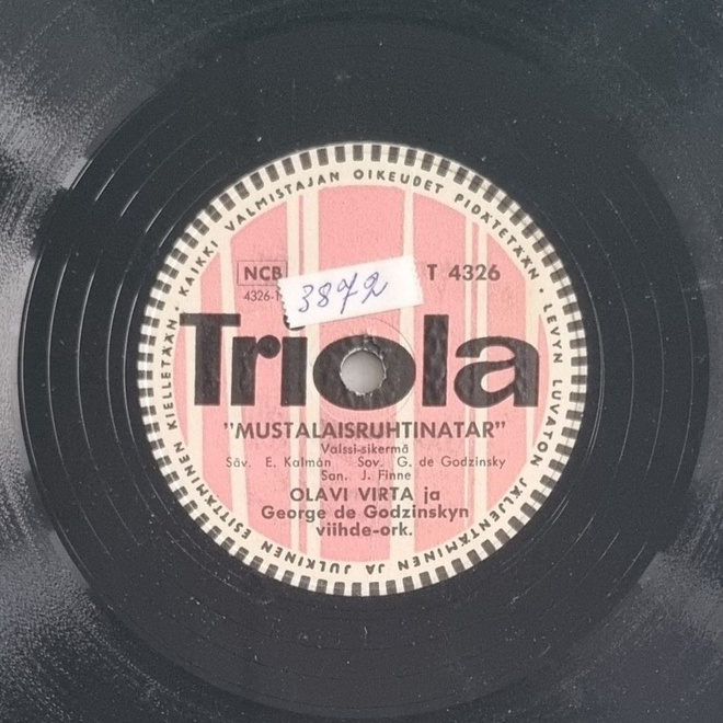 Savikiekko 1957 - Olavi Virta - Triola T 4326
