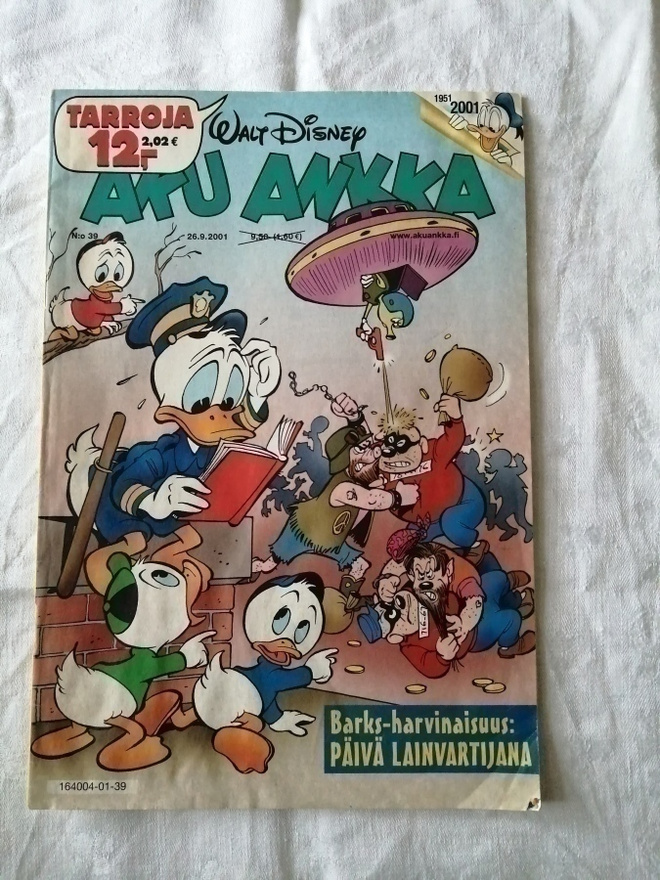 Aku Ankka 39/2001 keräilylehti