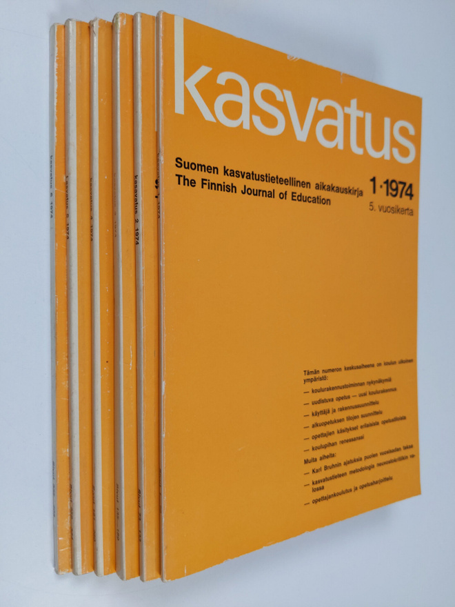 Kasvatus vuosikerta 1974 (1-6)- Suomen Kasvatustieteellin...