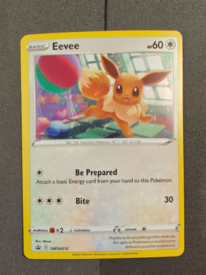 Eevee SWSH212 Cosmos Holo Black Promo