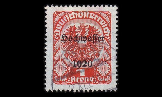 Itävalta 350 o Tulva-apu 1 Kr (1921)