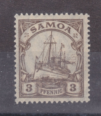 Saksan samoa 1915 mi 20 postituoreena.