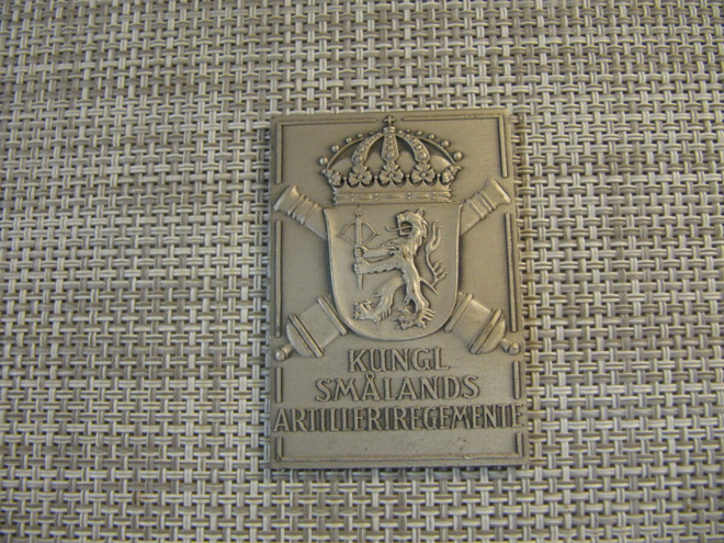 Kungl Smålands Artilleriregemente mitali 1962.