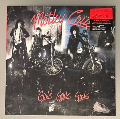 Mötley Crüe: Girs, Girls, Girls - LP, uusi