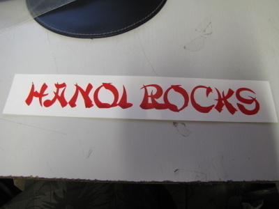 HANOI ROCKS HARVINAINEN PROMO TARRA 80-LUVULTA