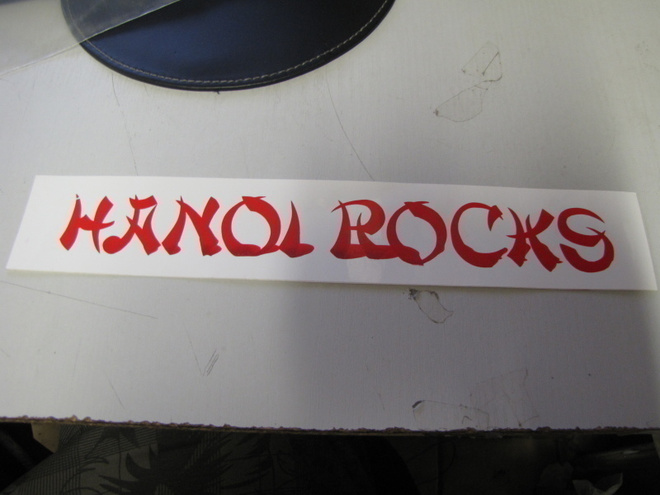 HANOI ROCKS HARVINAINEN PROMO TARRA 80-LUVULTA
