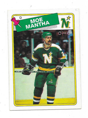 1988-89 OPC #30 Moe Mantha , Minnesota North Stars