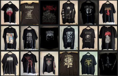 18x Black/Thrash/Death Metal paitaa
