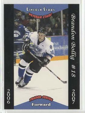 Brandon Bollig 06-07 Lincoln Stars Team Issue #11T