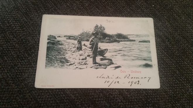 Oulu - Uleåborg Vuonna 1903 Ranskaan kulkenut postikortti