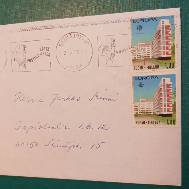 2,5,1978 Leimattu PAIMIO merkki . Katso kuvaus.