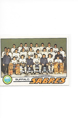 1977-78 OPC #73 Buffalo Sabres TeamCard