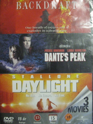 BACKDRAFT, DANTE`S PEAK JA DAYLIGHT DVD