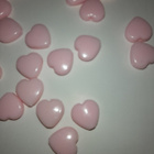 22 kpl vaaleanpunainen sydän helmi - pikkukuva 1