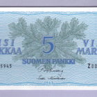 5 mk v.1963 Litt. B UNC P-106Aa (Kulberg-Hämäläinen) - pikkukuva 1
