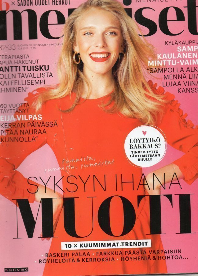 Me Naiset n:o 32/33 2017 Antti Tuisku. Eija Vilpas. Sampo &