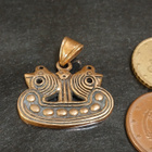 Viking Jewelry Viking laiva riipus pronssi - pikkukuva 3