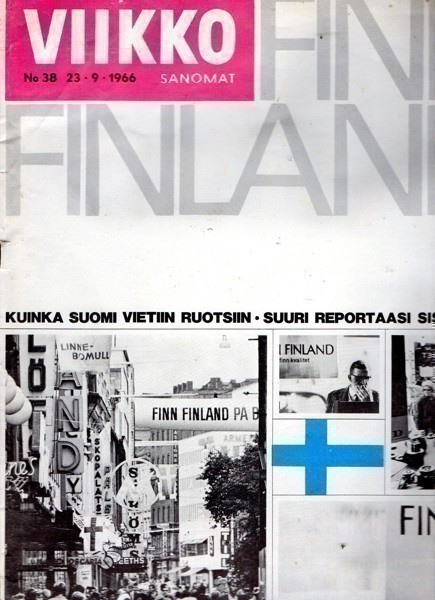Viikko Sanomat n:o 38 1966 Väinö Tannerin muistelmat I-osa.