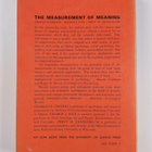 Charles Osgood : The measurement of meaning - pikkukuva 2