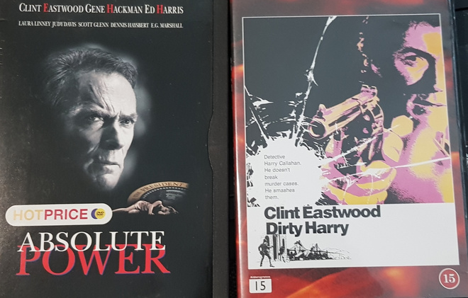 Absolute Power - Rajaton valta +Dirty Harry - Likainen  -DVD