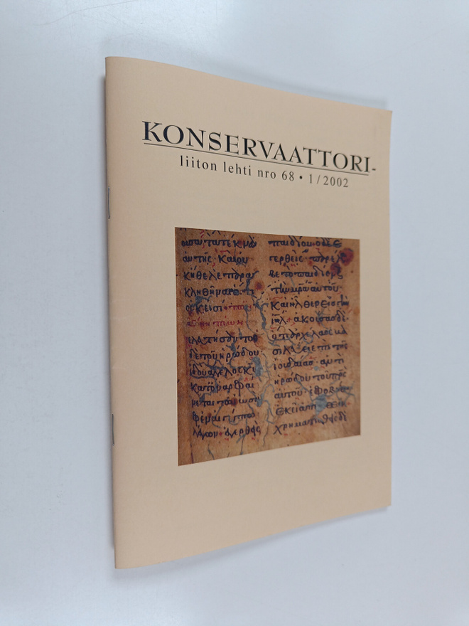 Konservaattoriliiton lehti nro 68, 1/2002