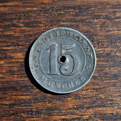 SAKSA 15 PFENNIGS 1918 - MÜNCHEN