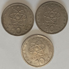 3kpl Kreikka 10 drakmaa 1978-1980, 2 kuvaa - pikkukuva 1