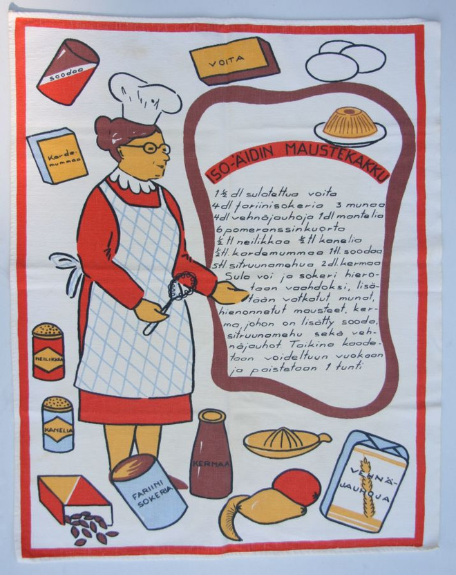 Keittiöliina Iso-äidin maustekakku Vintage