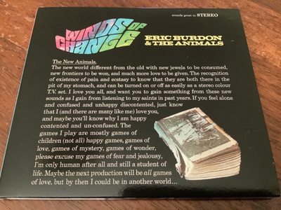 ERIC BURDON & The Animals - Winds Of Change