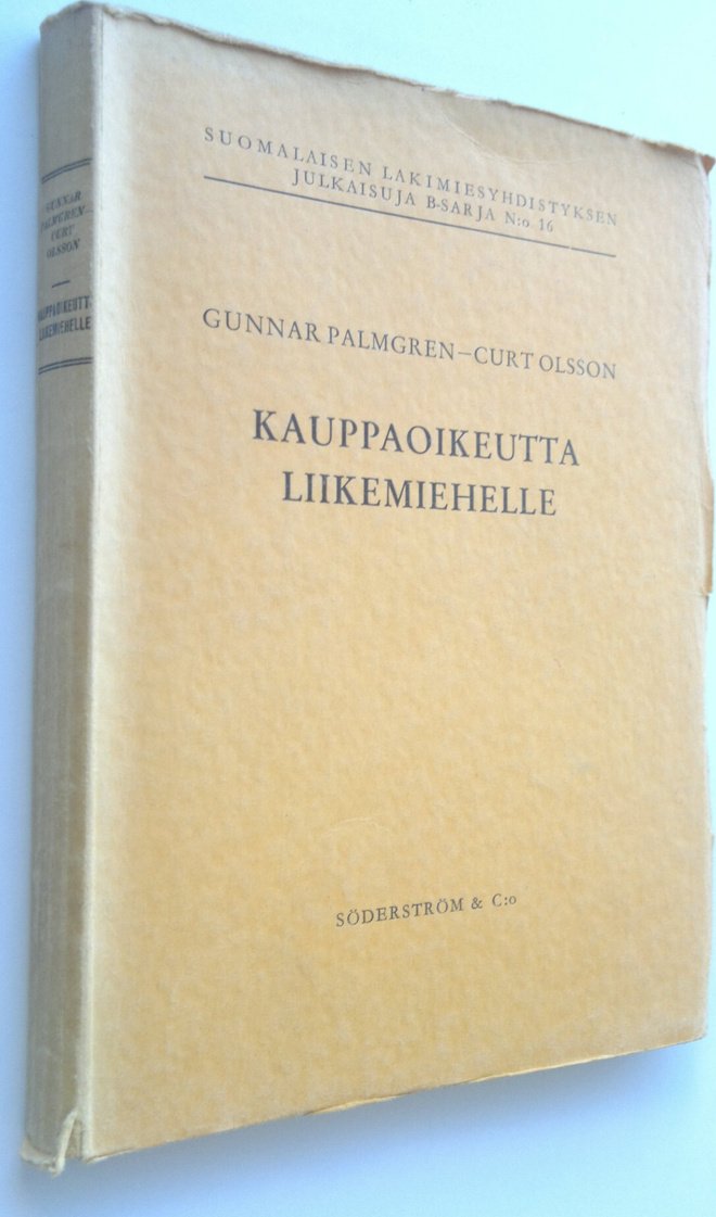 Gunnar Palmgren : Kauppaoikeutta liikemiehelle