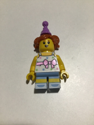 Lego minifiguuri - Birthday Party Girl, Series 18